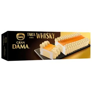 Camy Tarta con Helado Sabor a Whisky y Helado Mantecado Cubierta de Yema 820 Ml.