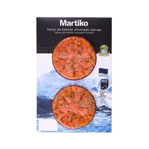 Martiko Tartar de Salmón de Alaska Ahumado 2x75 G.  150 G