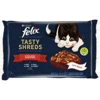 Tasty Shreds Festín del Campo en Salsa Félix, Pack 4x80 G