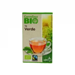 Té Verde en Bolsitas Ecológico Carrefour Bio 20 Ud.