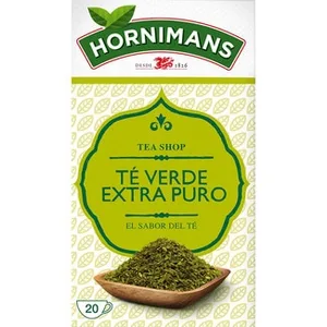 Té Verde Extra Puro en Bolsitas Hornimans 20 Ud.