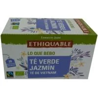 Té Verde Jazmín Bio Ethiquable, Caja 20 Uds