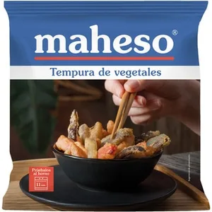 Tempura de Verduras Berenjena Calabacín Pimiento Rojo y Zanahoria Maheso