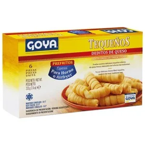 Goya Tequeños Rellenos de Queso Fresco, Prefritos y Congelados 6 Uds. 210 G