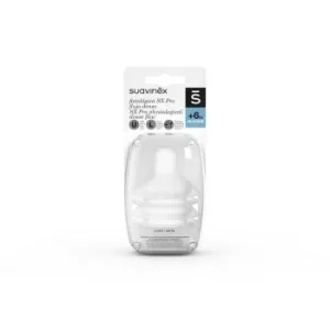 Tetina Fisiológicas SX Pro de Silicona de Flujo Denso +6m Suavinex 2 Ud.