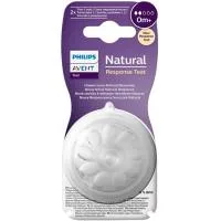 Tetina T2 Flujo Lento 0m+ Avent Natural Response, Pack 2 Uds