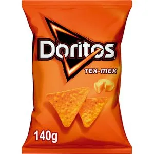 Triángulos de Maíz Sabor Tex-mex Bolsa 140 Gr