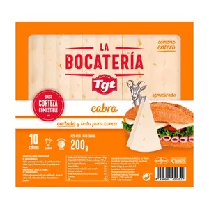 TGT la Bocatería Queso de Cabra Semicurado Cortado 200 G.