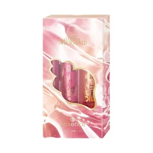 Essence The Little Mermaid Estuche con Barra de Labios, Brillo de Labios y Bálsamo Labial Hidratante.
