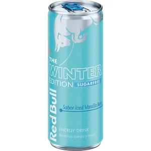 The Winter Edition Bebida Energética Sabor Vainilla Helada y Bayas sin Azúcar RED Bull 25 CL
