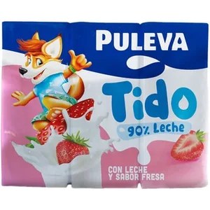 Tido Batido de Fresa 90% de Leche sin Gluten Pack 6 Puleva
