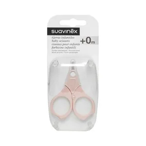 Suavinex Tijeritas para Uñas de Bebé (+0 Meses) con Punta Redondeada y Funda Protectora.