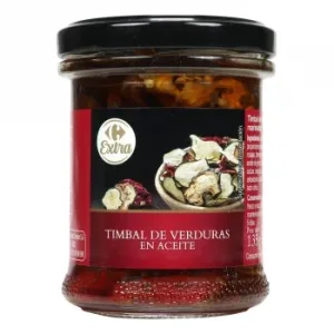 Timbal de Verduras en Aceite Extra Carrefour 90 G.