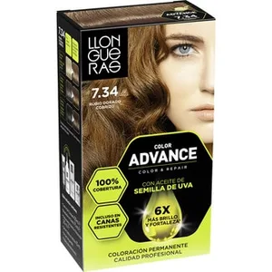 Tinte Color Advance Rubio Dorado Cobrizo Nº 7.34 Coloración Permanente Llongueras