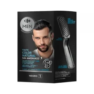 Tinte Color Natural Cubrecanas sin Amoniaco Nº 1 Negro Carrefour Men 1 Ud.