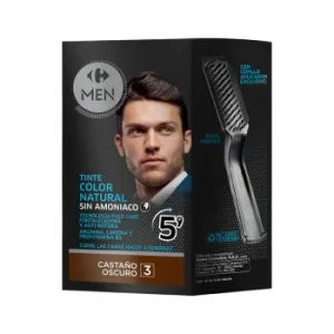 Tinte Color Natural Cubrecanas sin Amoniaco Nº 3 Castaño Claro Carrefour Men 1 Ud.