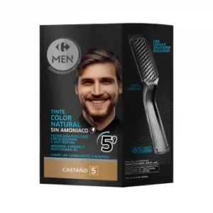 Tinte Color Natural Cubrecanas sin Amoniaco Nº 5 Castaño Carrefour Men 1 Ud.