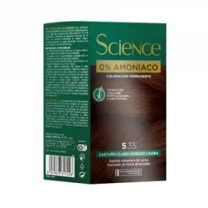 Tinte Color Permanente Nº 5.35 Castaño Claro Dorado Caoba 0% Amoniaco Science Les Cosmétiques 1 Ud.