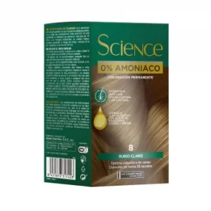 Tinte Color Permanente Nº 8 Rubio Claro 0% Amoniaco Science Les Cosmétiques 1 Ud.