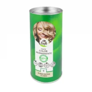 Tinte Color Permanente Nº 9 Rubio Extra Claro Carrefour Soft 1 Ud.