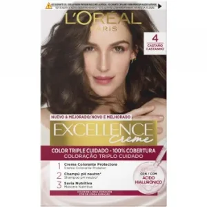 Tinte Creme Nº 4 Castaño L'oréal Excellence 1 Ud.