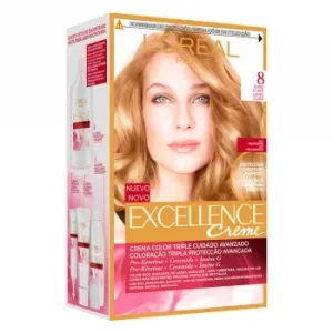 Tinte Creme Nº 8 Rubio Claro L'oréal Excellence 1 Ud.