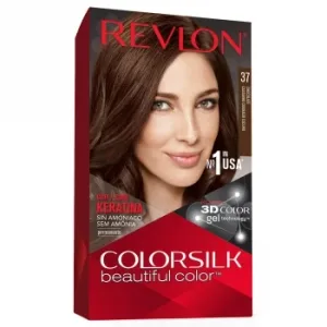 Tinte de Cabello Permanente sin Amoniaco Tono 37 Chocolate Revlon Colorsilk 1 Ud.
