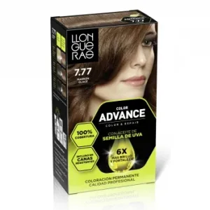 Tinte de Cabello Permanente Tono 7.34 Rubio Dorado Cobrizo Llongueras Color Advance 1 Ud.