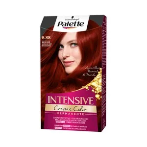 Palette Tinte de Pelo Permanente Tono 6.88 Rojo Rubí Palette Intensive Creme Color.