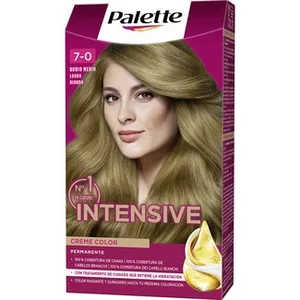 Tinte Intensive Creme Color Permanente Rubio Medio Nº 7 con Micro-aceites Schwarzkopf Palette