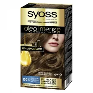 Tinte Permanente sin Amoníaco 6-10 Rubio Oscuro Oleo Intense Syoss 1 Ud.