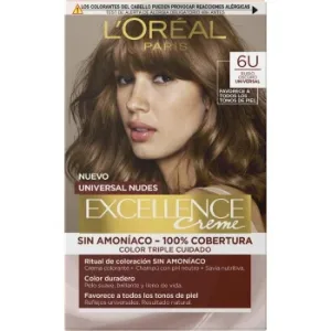 Tinte Permanente sin Amoníaco Nº 6u Rubio Oscuro Excellence Universal Nudes L'oréal Paris 1 Ud.