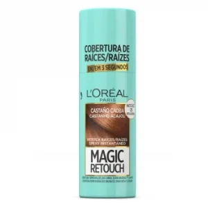 Tinte Retoca Raíces Spray Instantáneo Castaño Caoba Magic Retouch L'oreal Paris 75 Ml.