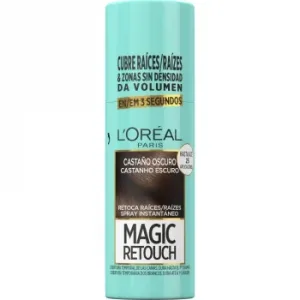 Tinte Retoca Raíces Spray Instantáneo Castaño Oscuro Magic Retouch L'oreal Paris 75 Ml.