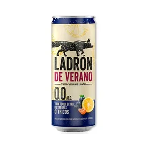 Ladrón de Verano Tinto de Verano sin Alcohol (0,0%) con Zumo Natural de Limón Lata 33 Cl. 330 ML