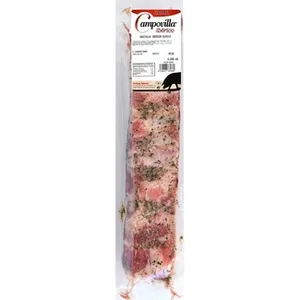 Tira de Costilla al Ajillo de Cerdo Ibérico Envasada al Vacío  Campovilla 600 G