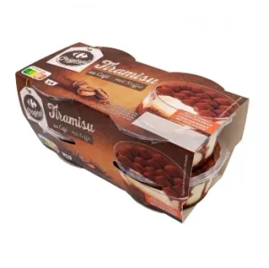 Tiramisú Carrefour Original Pack de 4 Unidades de 90 G.