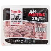 Tiras de Paleta Ahumada + Proteina Monells, Tarrina 100 G