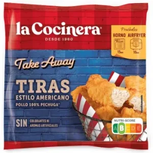 Tiras de Pollo Estilo Americano la Cocinera 360 G.
