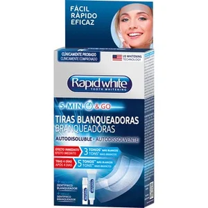 Tiras Dentales Blanqueadoras con Pasta de Dientes Blanqueadora Rapid White