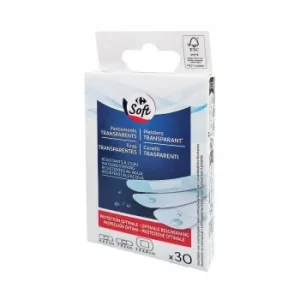Tiras Transparentes Soft Carrefour 30 Ud.