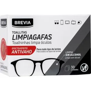 Toallita Limpia Gafas Antivaho 30 u