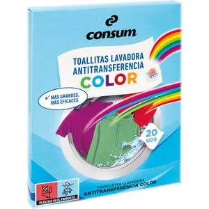 Toallitas Color Lavadora Antitransferencia 20 u