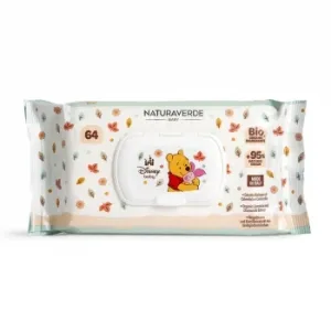 Toallitas Delicadas Húmedas Ecológicas Disney Baby Naturaverde 64 Ud.