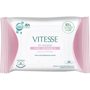 Toallitas Desmaquillantes Tri-mineral para Piel Sensible Suaviza y Protege Vitesse