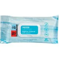 Toallitas Higiene para Adultos Eroski, Pack 60 Uds