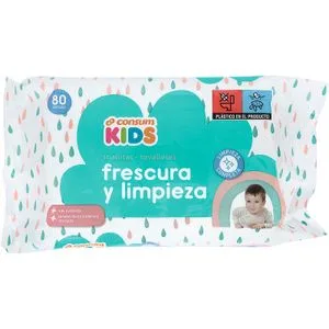 Toallitas Kids Frescura y Limpieza 80 u