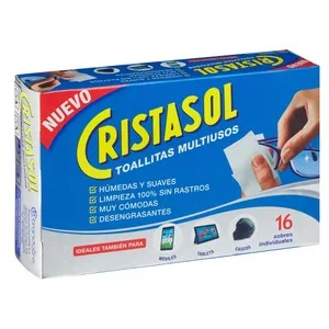 Cristasol Toallitas Limpia Cristales y Pantallas 16 Uds. 12 UD
