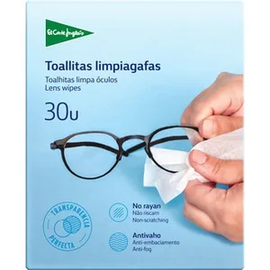 Toallitas Limpia Gafas Antivaho No Rayan  el Corte Ingles 30 Unidades