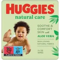 Toallitas Natural Care Huggies, Pack 2+1 Uds